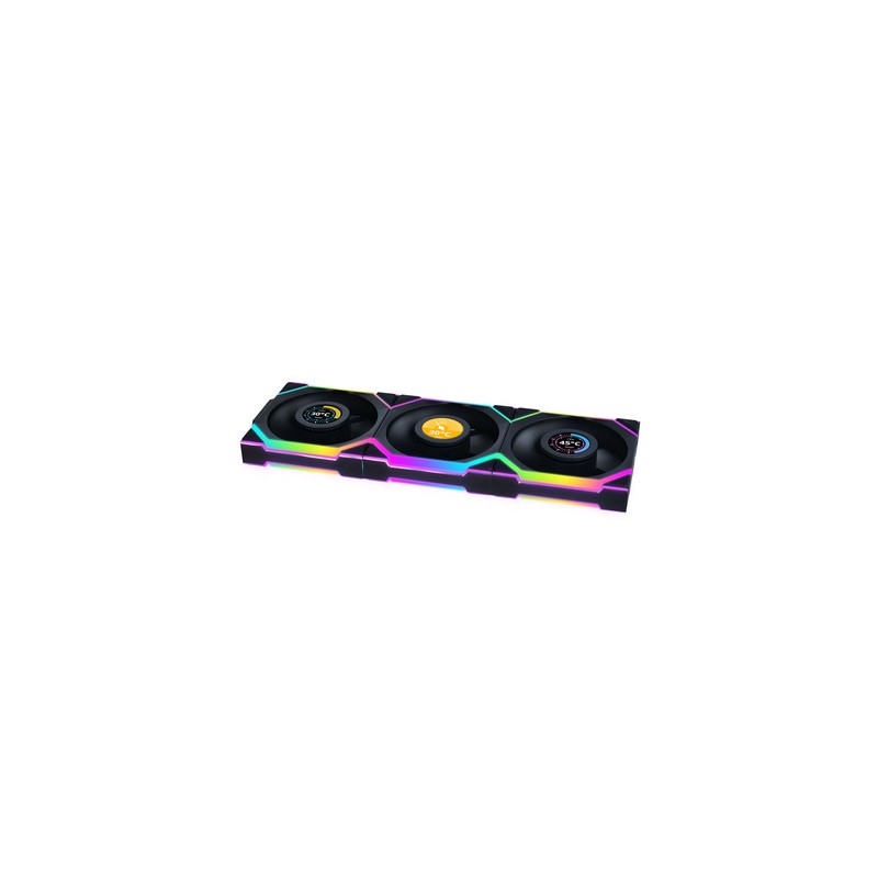 Ventilator Lian Li UNI FAN SL Wireless 120mm, 3 Pack + kontroler, črn
