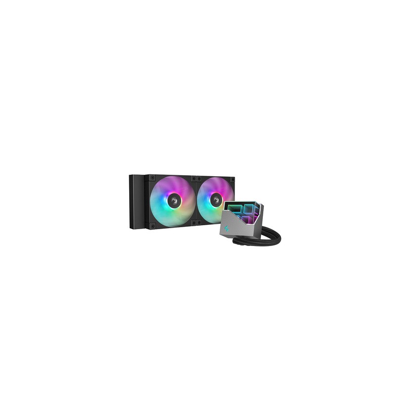 Vodno hlajenje AIO DeepCool LT240 ARGB, 240mm, črn