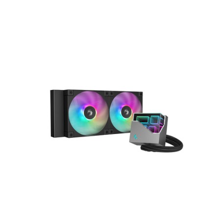 Vodno hlajenje AIO DeepCool LT240 ARGB, 240mm, črn