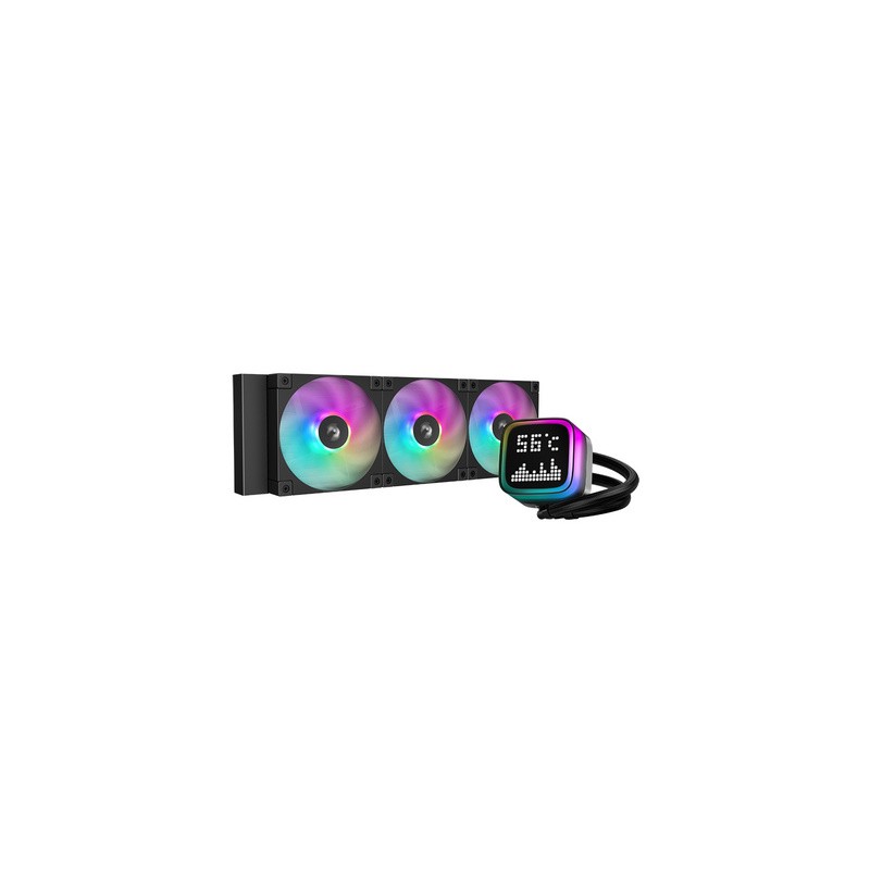 Vodno hlajenje DeepCool LP360, 360mm, Matrix, ARGB, črn