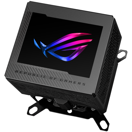 Vodni blok ASUS ROG Ryujin III WB, LCD ekran, VRM ventilator