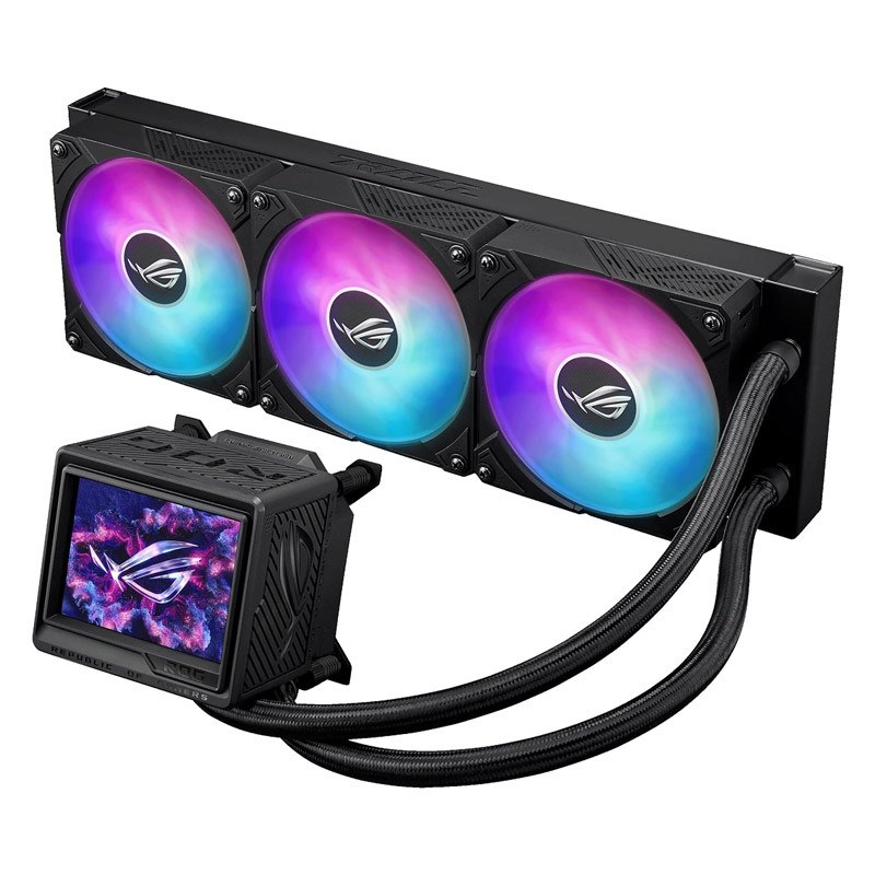 Vodno hlajenje ASUS ROG Ryujin III 360 ARGB Extreme, 3x 120mm ARGB ventilatorji