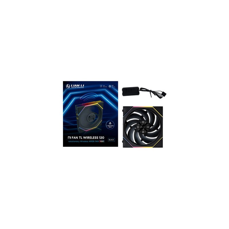 Ventilator Lian Li UNI FAN TL Wireless, 120mm, črn