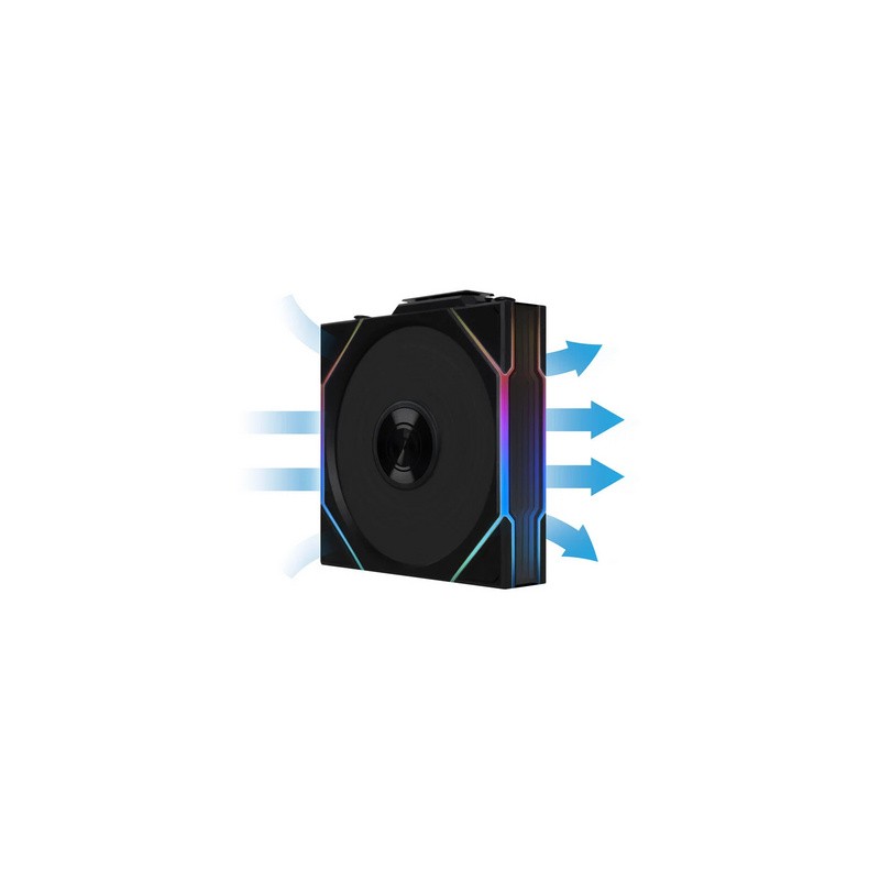 Ventilator Lian Li UNI FAN TL Wireless, 120mm, 3 Pack + Kontroler, črn