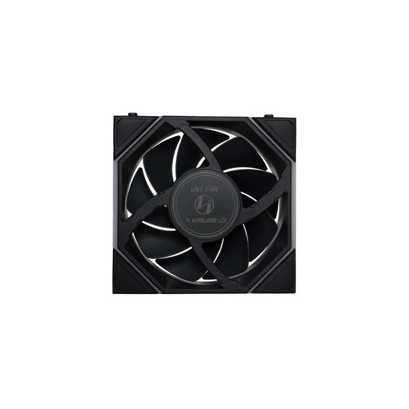 Ventilator Lian Li UNI FAN TL Wireless LCD, 120mm, črn