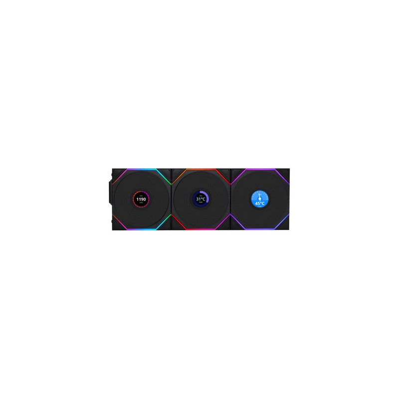 Ventilator Lian Li UNI FAN TL Wireless LCD 120 Reverse Blade, 3 Pack