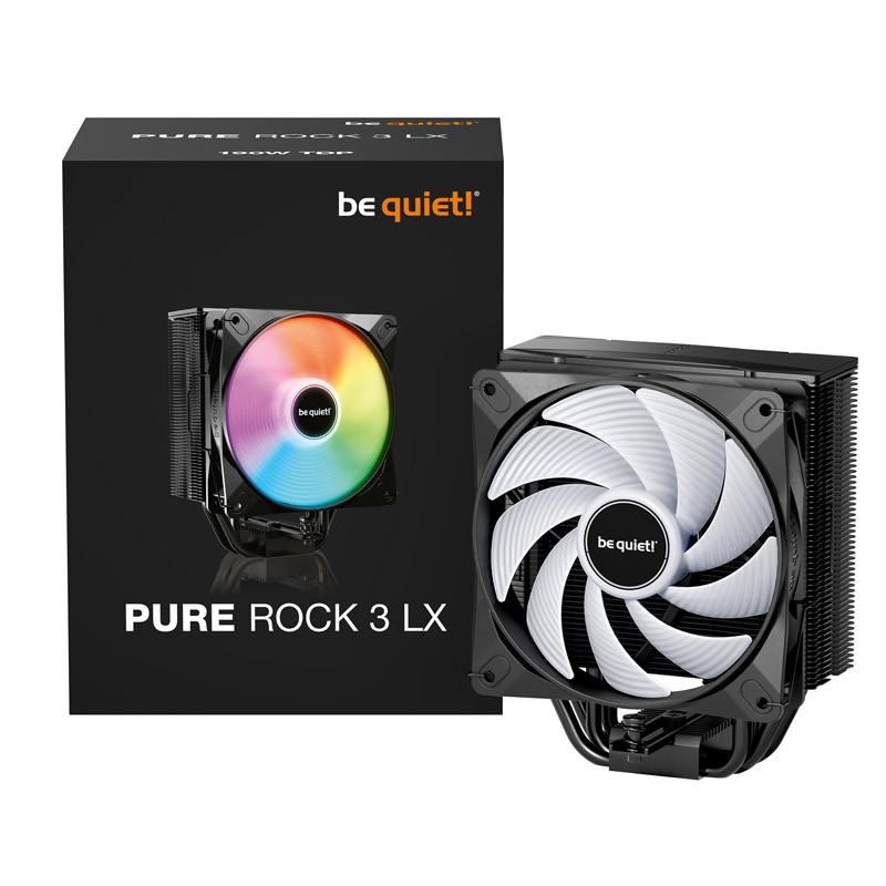 Procesorski hladilnik BE QUIET! PURE ROCK 3 LX (BK040) 120mm 190W ARGB