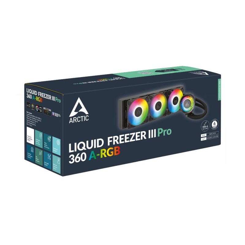 Vodno hlajenje ARCTIC Liquid Freezer III Pro 360 A-RGB črno