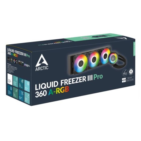Vodno hlajenje ARCTIC Liquid Freezer III Pro 360 A-RGB črno