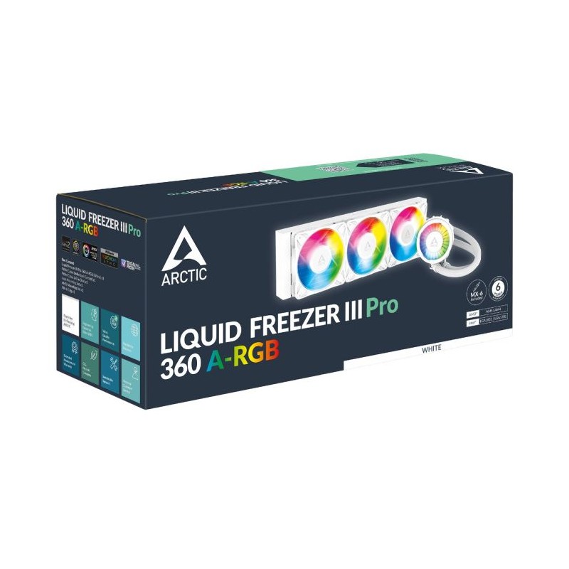 Vodno hlajenje ARCTIC Liquid Freezer III Pro 360 A-RGB belo