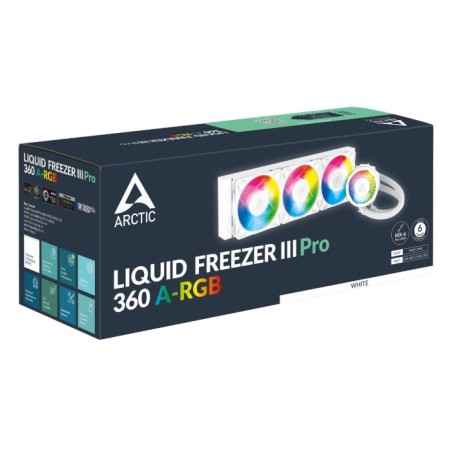Vodno hlajenje ARCTIC Liquid Freezer III Pro 360 A-RGB belo