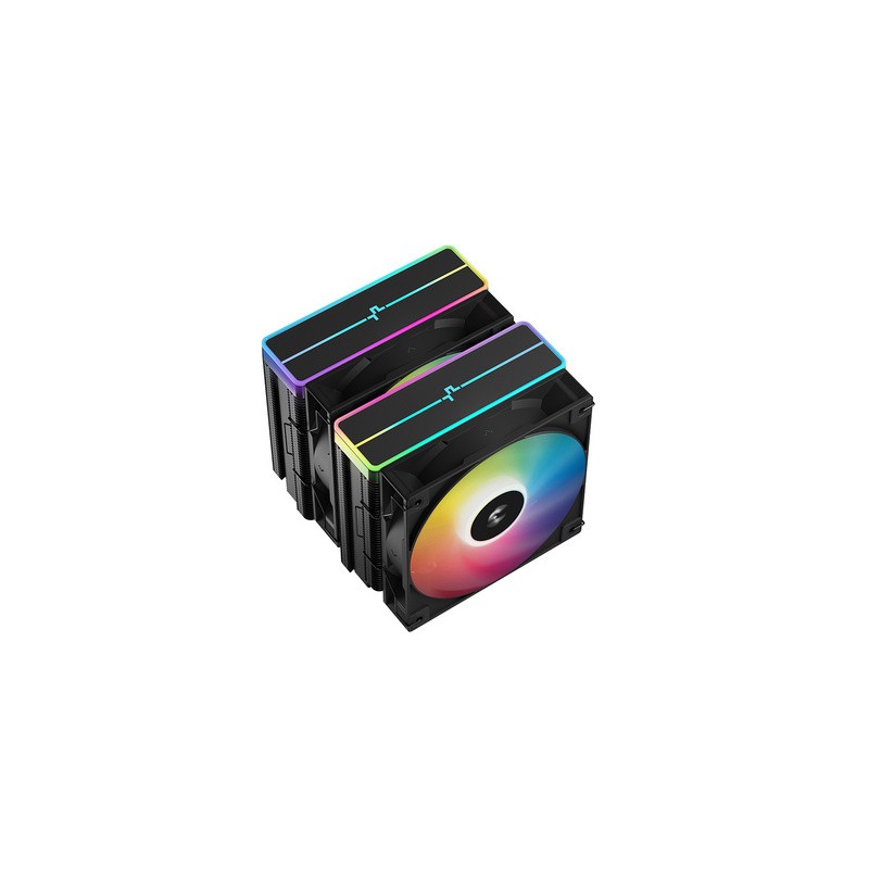 Hladilnik DeepCool AG620 BK ARGB V2, 2x120mm, črn