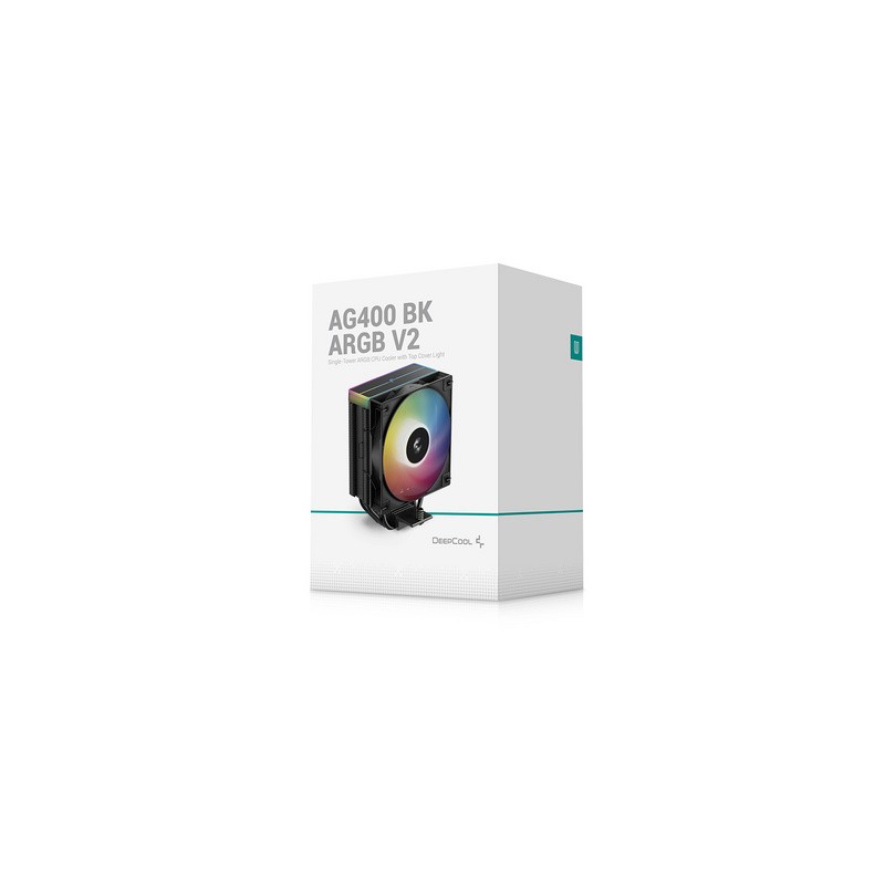 Hladilnik DeepCool AG400 BK ARGB V2, 120mm, črn