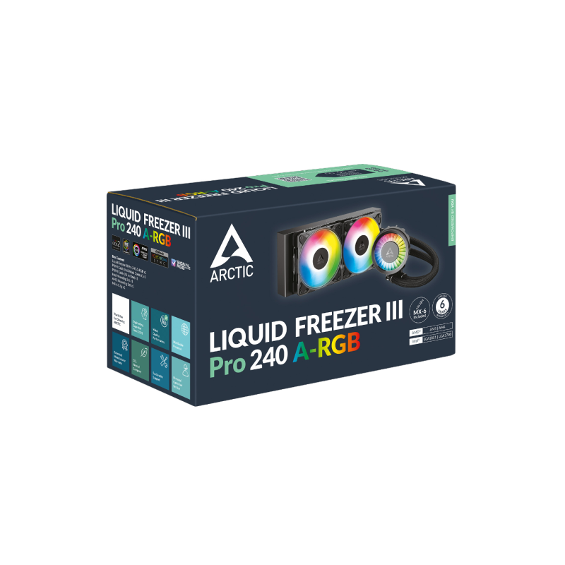 Vodno hlajenje ARCTIC Liquid Freezer III Pro 240 A-RGB črno