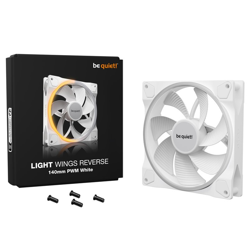 Ventilator BE QUIET! LIGHT WINGS (BL135) Reverse 140mm, 4-pin PWM, ARGB, bel