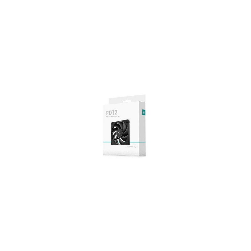 Ventilator za ohišje DeepCool FD12 PWM 120mm, črn