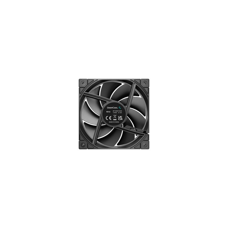 Ventilator za ohišje DeepCool FD12 PWM 120mm, črn