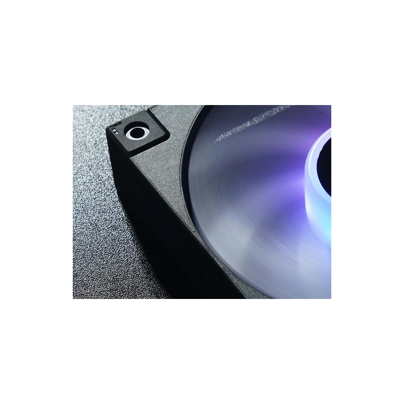 Ventilator za ohišje DeepCool FD12 ARGB PWM 120mm, črn