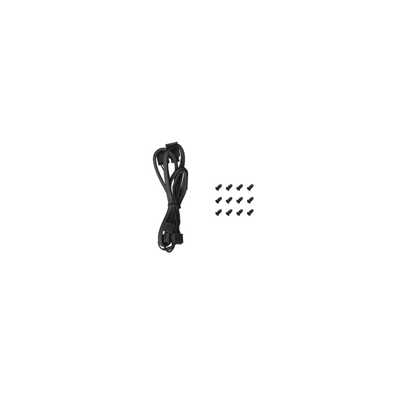 Ventilator za ohišje DeepCool FD12 (3 v 1) ARGB PWM 120mm, 3 Pack, črn