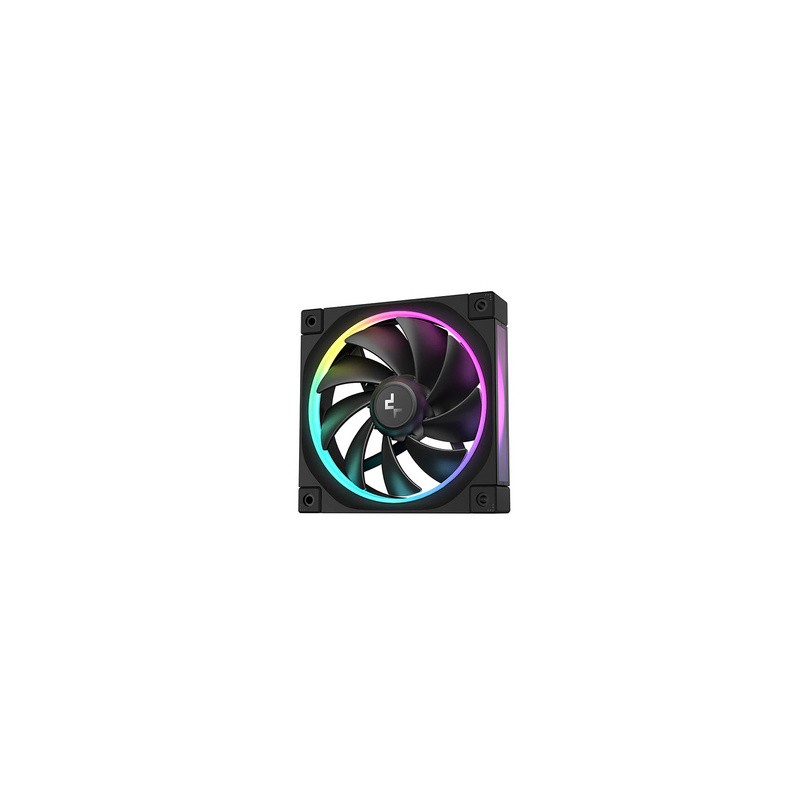 Ventilator za ohišje DeepCool FL12 ARGB PWM 120mm, črn