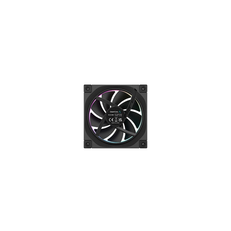 Ventilator za ohišje DeepCool FL12 ARGB PWM 120mm, črn