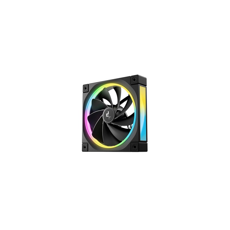 Ventilator za ohišje DeepCool FL12R ARGB PWM 120mm, Reverse Blade, črn