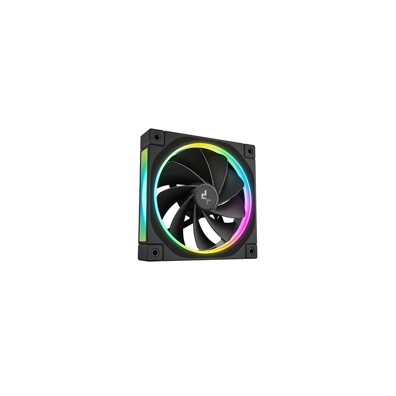 Ventilator za ohišje DeepCool FL12R ARGB PWM 120mm, Reverse Blade, črn