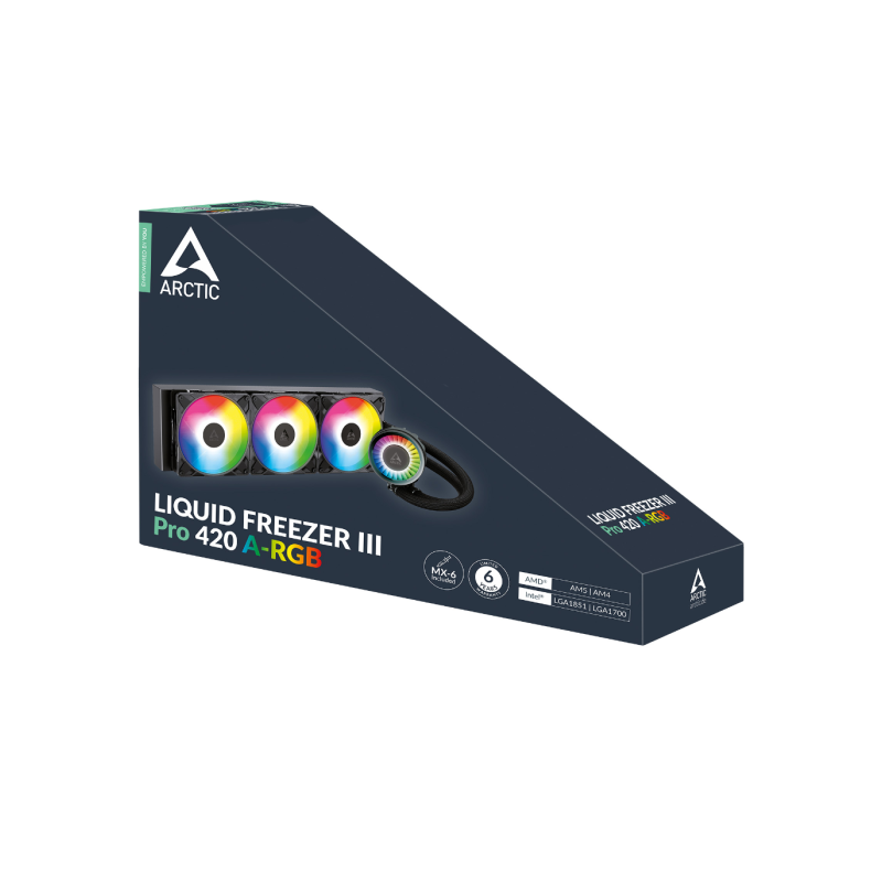 Vodno hlajenje ARCTIC LIQUID FREEZER III PRO 420mm, A-RGB, črn, ACFRE00185A
