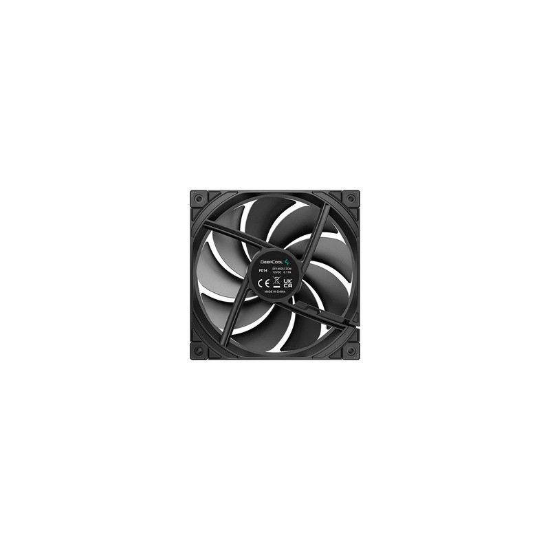 Ventilator za ohišje DeepCool FD14 PWM 140mm, črn
