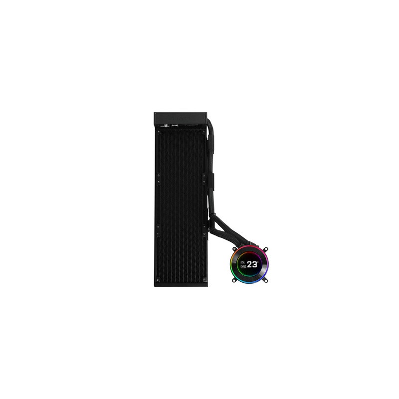 Vodno hlajenje Liquid Cooler Lian Li HydroShift II LCD-C 360 Fanless, črn