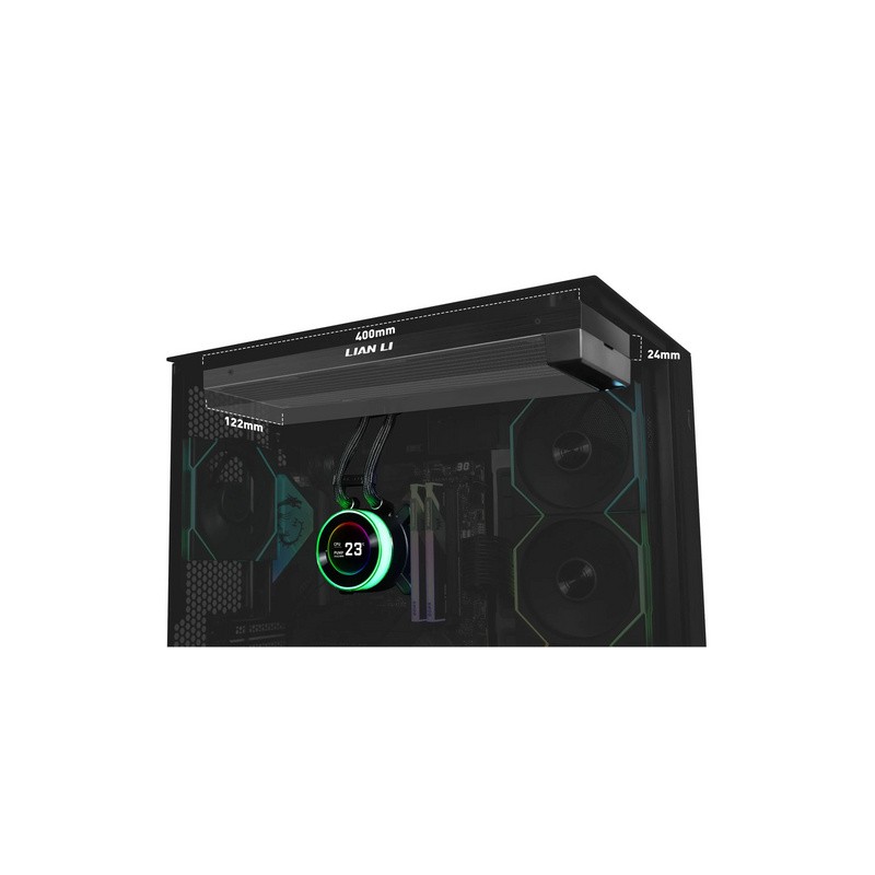 Vodno hlajenje Liquid Cooler Lian Li HydroShift II LCD-C 360 Fanless, črn