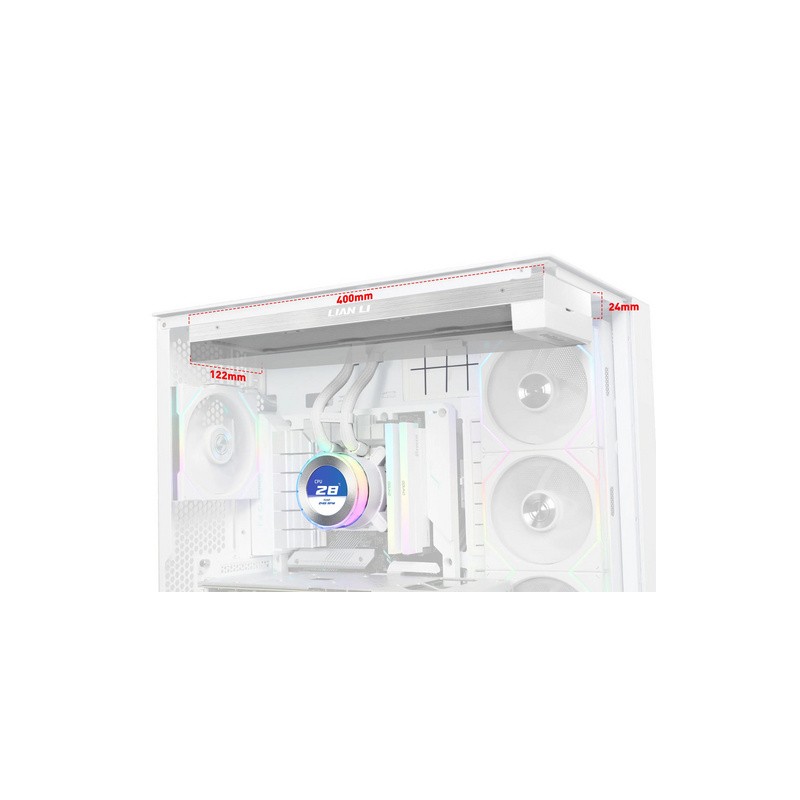 Vodno hlajenje Liquid Cooler Lian Li HydroShift II LCD-C 360 Fanless, bel