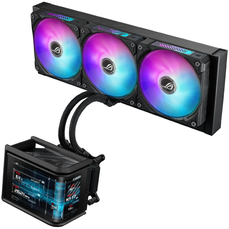 Vodno hlajenje ASUS ROG Ryuo IV SLC 360 ARGB, 360mm, črno