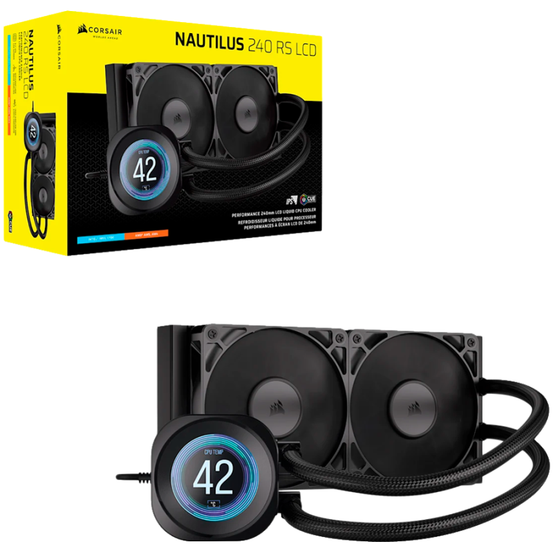 Vodno hlajenje CORSAIR NAUTILUS 240 RS LCD, 240mm
