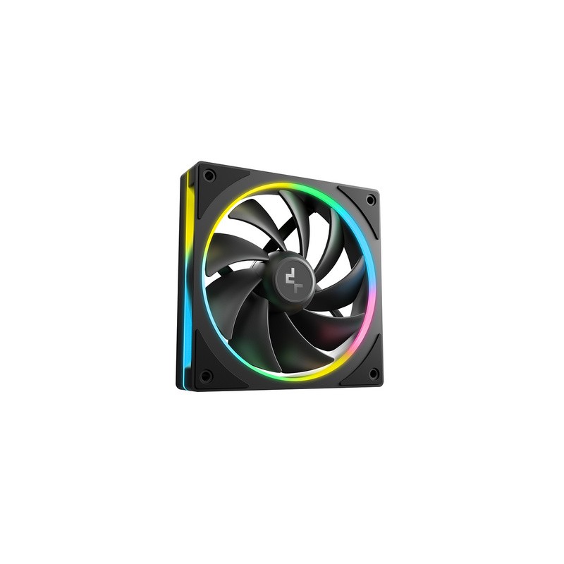 Ventilator za ohišje DeepCool FL12 SE 3-IN-1 ARGB, PWM, 120mm, 3-pack, črn