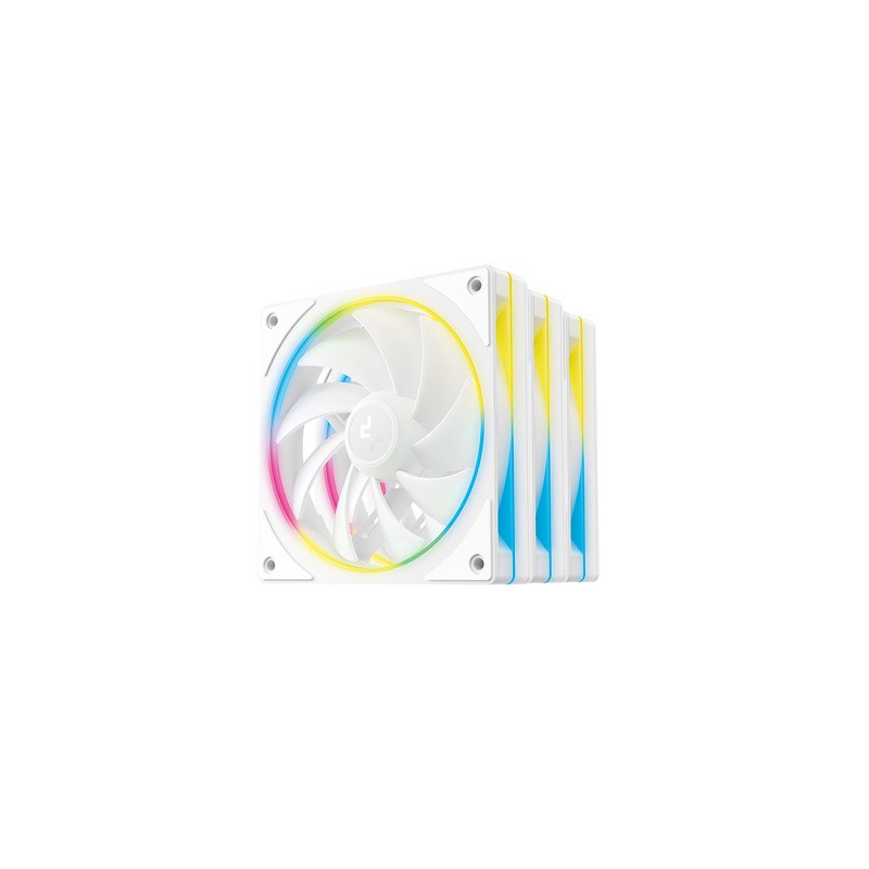Ventilator za ohišje DeepCool FL12 SE 3-IN-1 ARGB, PWM, 120mm, 3-pack, bel