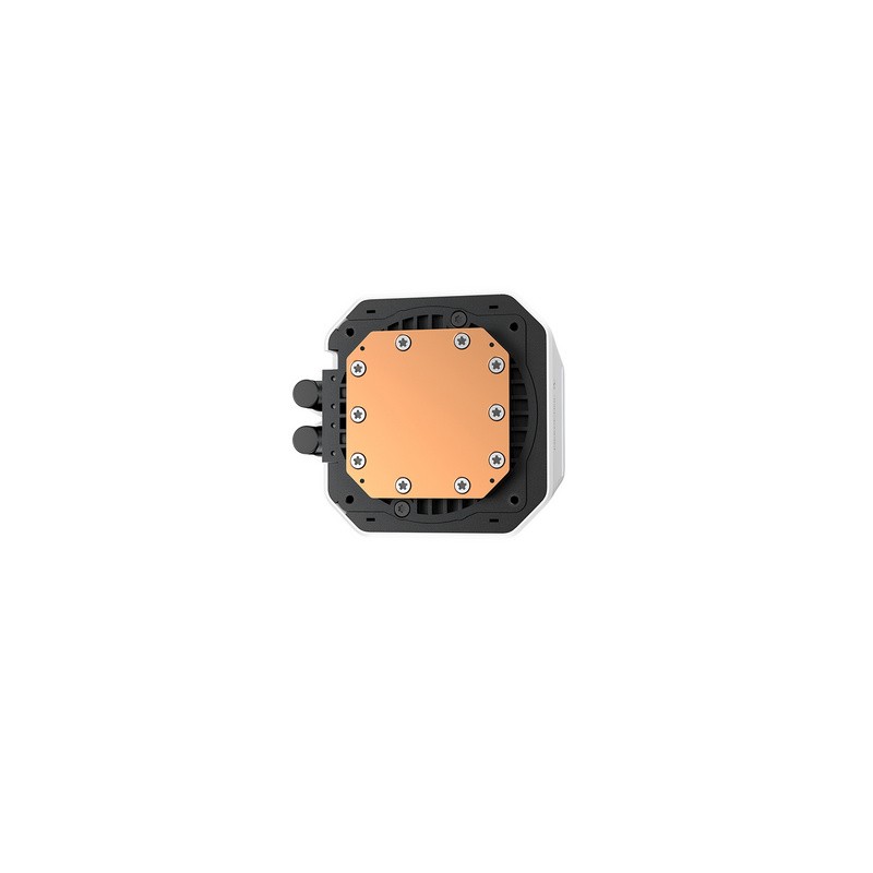 Vodno hlajenje DeepCool LM240 WH, 240mm, LCD, ARGB, bel