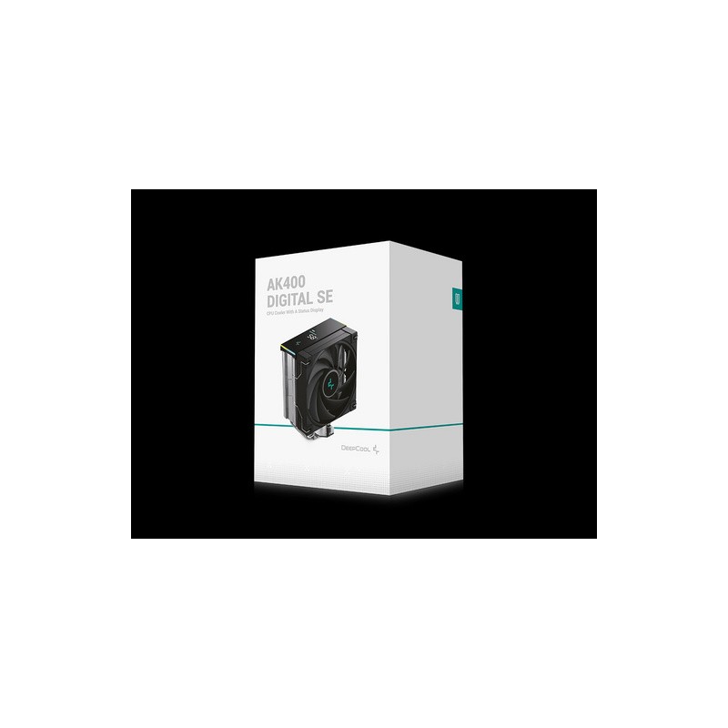 Hladilnik za procesor DeepCool AK400 DIGITAL SE, 120mm, ARGB, LCD, črn