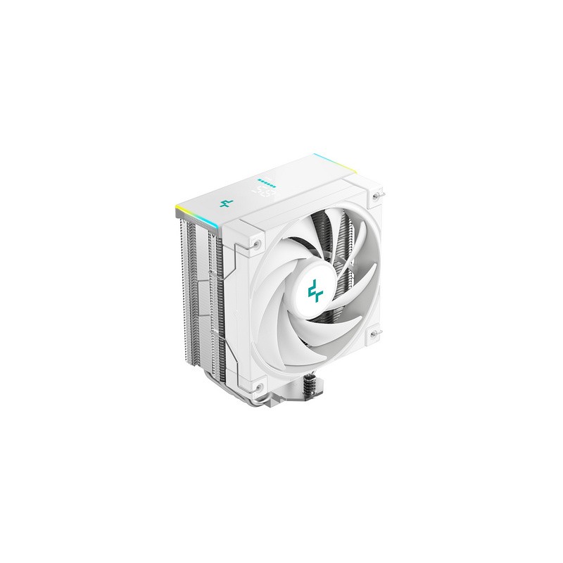 Hladilnik za procesor DeepCool AK400 DIGITAL SE WH, 120mm, ARGB, LCD, bel