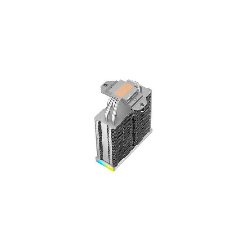 Hladilnik za procesor DeepCool AK400 DIGITAL SE WH, 120mm, ARGB, LCD, bel