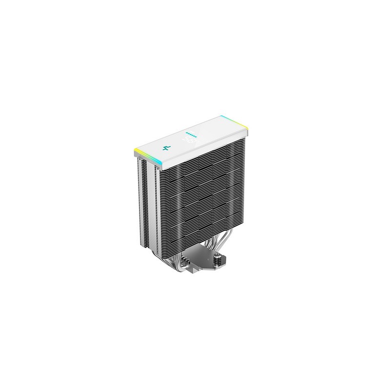 Hladilnik za procesor DeepCool AK400 DIGITAL SE WH, 120mm, ARGB, LCD, bel