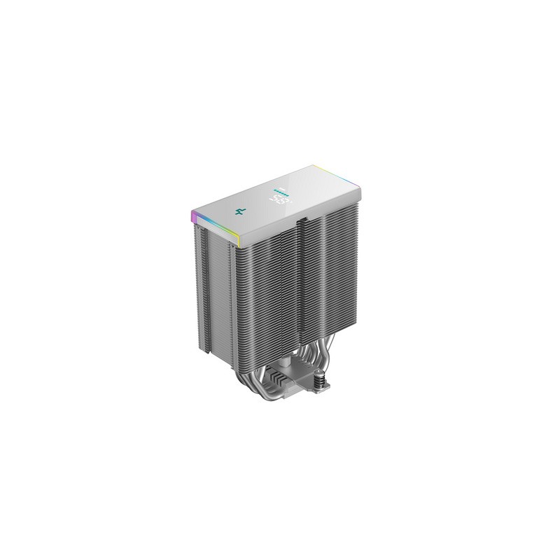Hladilnik za procesor DeepCool AK500S DIGITAL SE WH, 120mm, ARGB, LCD, bel
