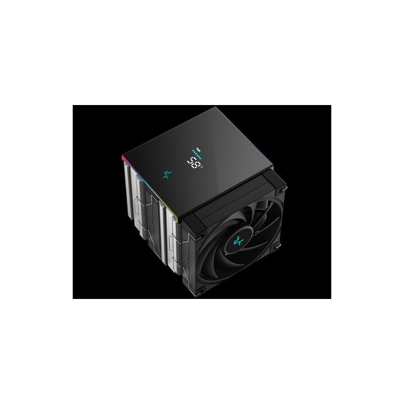 Hladilnik za procesor DeepCool AK620 DIGITAL SE, 2x120mm, ARGB, LCD, črn
