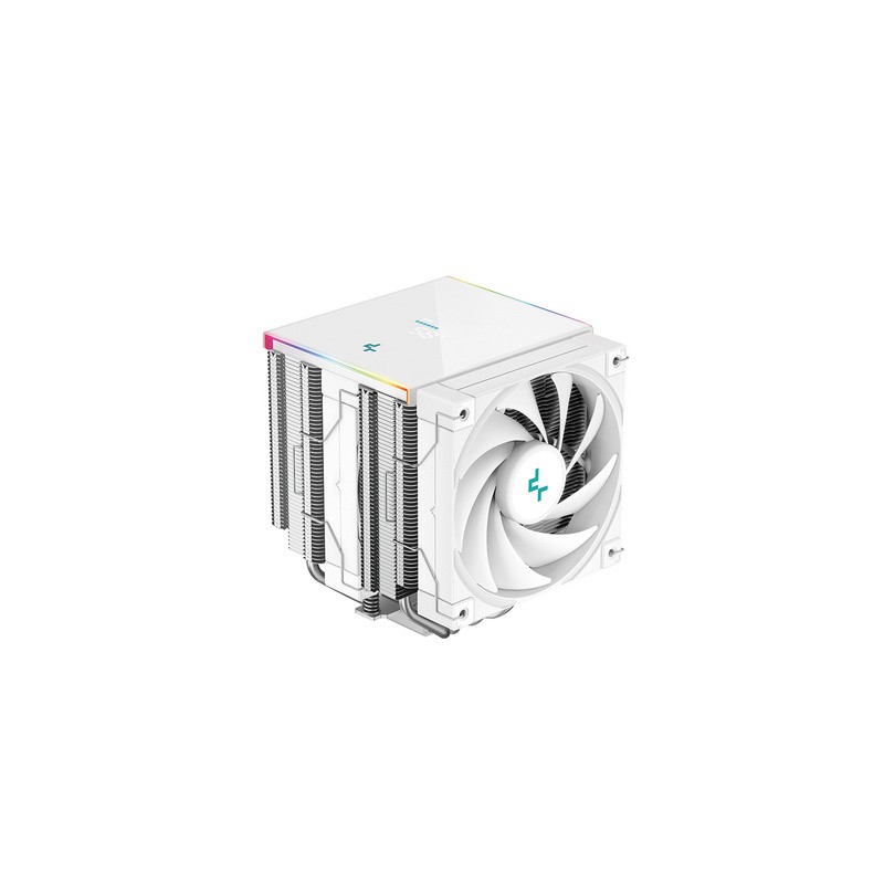Hladilnik za procesor DeepCool AK620 DIGITAL SE WH, 2x120mm, ARGB, LCD, bel