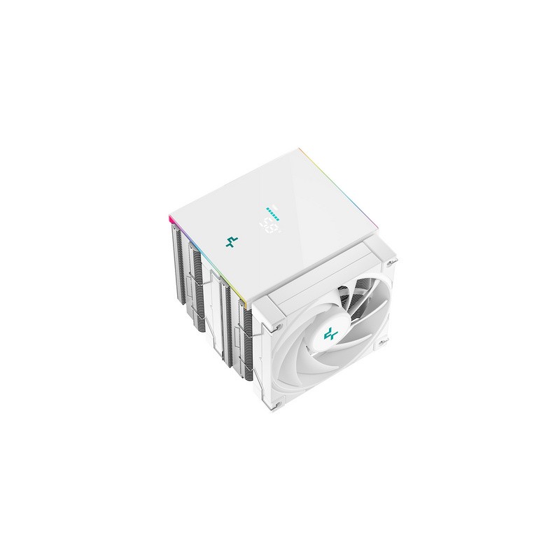 Hladilnik za procesor DeepCool AK620 DIGITAL SE WH, 2x120mm, ARGB, LCD, bel