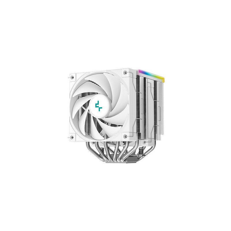 Hladilnik za procesor DeepCool AK620 DIGITAL SE WH, 2x120mm, ARGB, LCD, bel