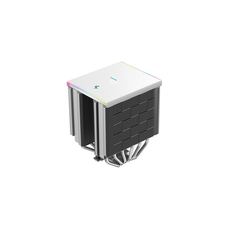 Hladilnik za procesor DeepCool AK620 DIGITAL SE WH, 2x120mm, ARGB, LCD, bel