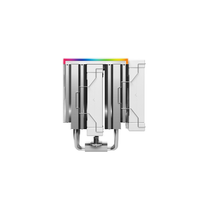 Hladilnik za procesor DeepCool AK620 DIGITAL SE WH, 2x120mm, ARGB, LCD, bel