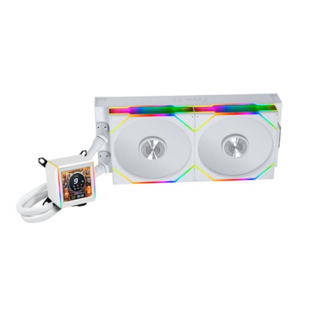 Vodno hlajenje Lian Li GALAHAD II LCD 280 TL Wireless, ARGB, belo