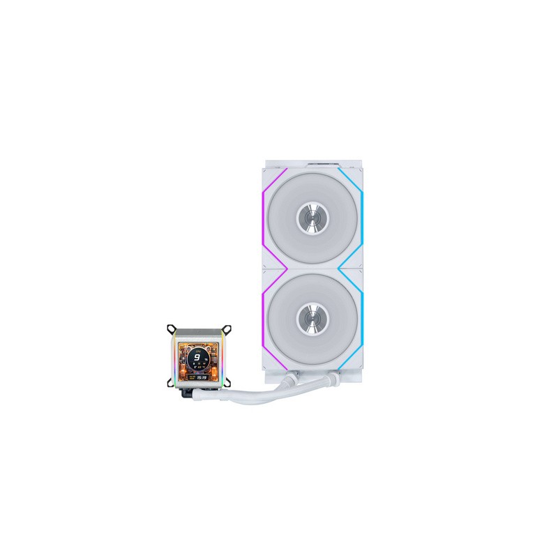 Vodno hlajenje Lian Li GALAHAD II LCD 280 TL Wireless, ARGB, belo